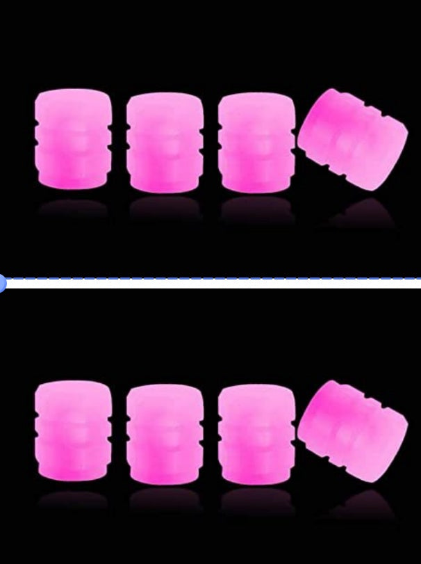 Fluorescent Valve Caps for Cars & Motorcycles
