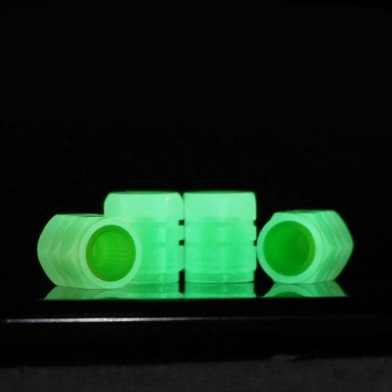 Fluorescent Valve Caps for Cars & Motorcycles
